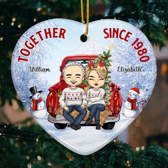 Since We've Been Together - Personalized Acrylic Christmas Ornament - Gift For Couple, Husband Wife, Anniversary, Engagement, Wedding, Marriage Gift, Christmas Gift