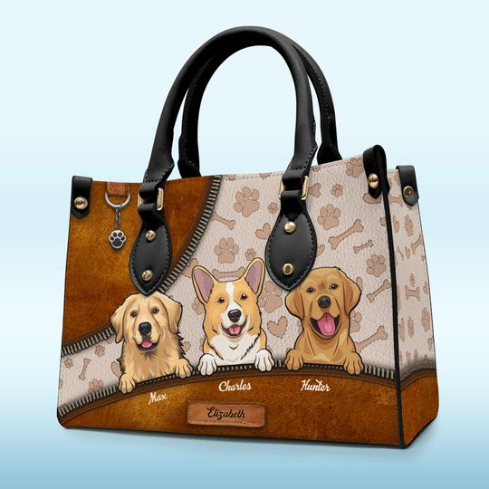 Bring My Pet Anywhere - Dog & Cat Personalized Custom Leather Handbag - Gift For Pet