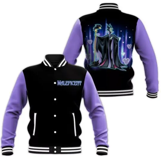 Villains Maleficent Disney Baseball Jacket