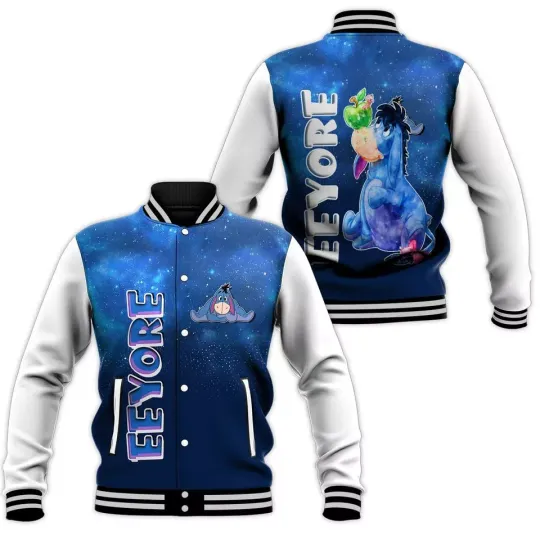 Winnie The Pooh Eeyore Disney Baseball Jacket