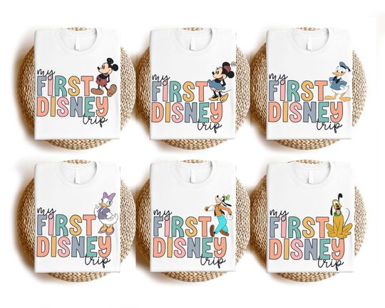 My First Disney Trip Shirt, Minnie Disneyland Trip 2025 Shirt, Disneyland Girls Shirt, Disney Family Trip Shirt