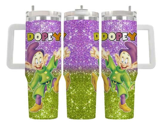 Disney Dopey Tumbler, Seven Dwarfs Dopey Tumbler 40oz, Snow White Dopey Tumbler