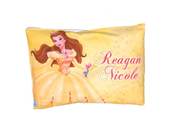 Belle Pillowcase, Beauty and the Beast Pillowcase, Custom Belle Toddler Pillow, Disney Princess Gift for Girl