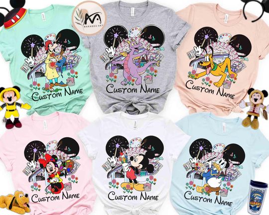 Personalized Mickey & Friends Figment Disney Epcot International Festival of the Arts 2025 Shirt