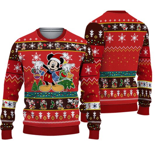 Mickey Ugly Christmas Sweater, Disneyland Christmas Sweater