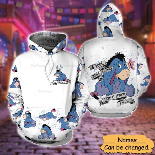 Personalized Eeyore Hoodie, Disney Eeyore Shirt, Eeyore Donkey Shirt, Disney Eeyore Family
