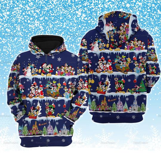 Disney Christmas Hoodie, Mickey And Friends Shirt, Disney Christmas Sweat Shirt, Mickey Shirt, Goofy Christmas Hoodie
