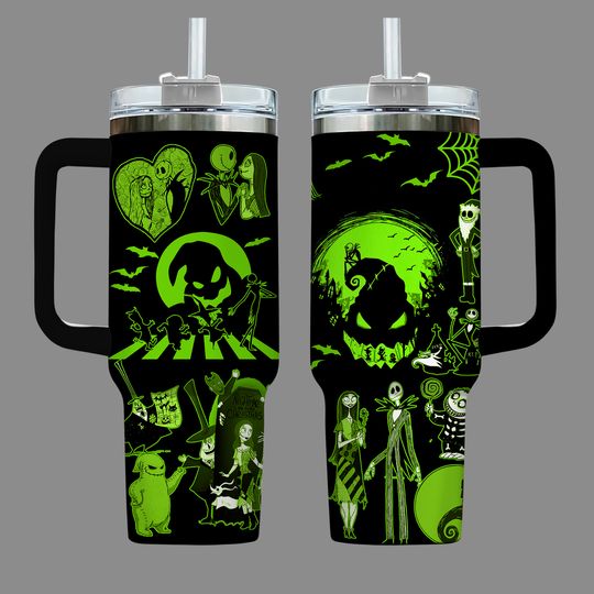 Oogie Boogie 40oz Tumbler, Nightmare Before Christmas Tumbler, Jack Skellington Disneyland Tumbler 40oz, Haunted Mansion Tumbler
