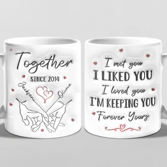 You're My Queen - Couple Personalized Custom 3D Inflated Effect Printed Mug - Gift For Husband Wife, Anniversary