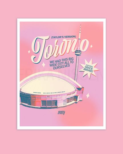 Toronto Eras Tour Poster