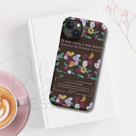 Eras Tour Phone Case Piano Flowers Surprise Song Keepsake Personalized Eras Tour