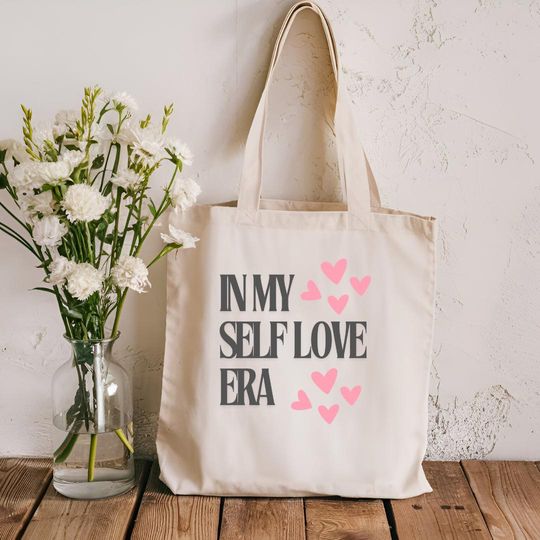 Self Love Era Tote Bag, Tote Bag, Cute Tote Bag, Aesthetic Tote Bag