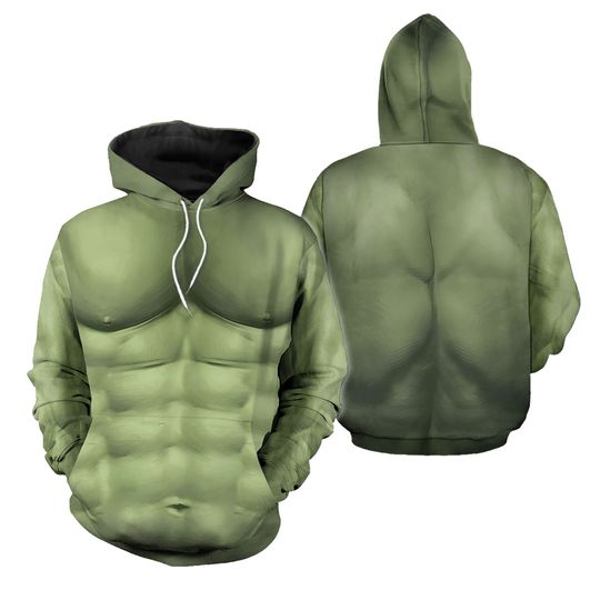 Hulk Cosplay Hoodie And Jogger, The Incredible Hulk Costume Shirt, Super Hero Chrismas Costume Outfit, Disney Avengers Character