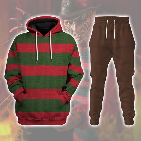 Freddy Krueger Hoodie Jogger Sets, Halloween Gifts