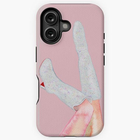 Eras Tour glitter boots/pink iPhone Case