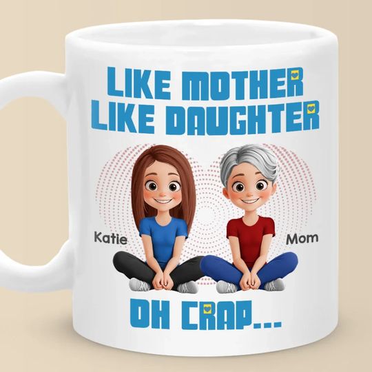 From Her, I Learned Love - Family Personalized Custom Mug - Mother's Day, Gift For Mom, Daughter