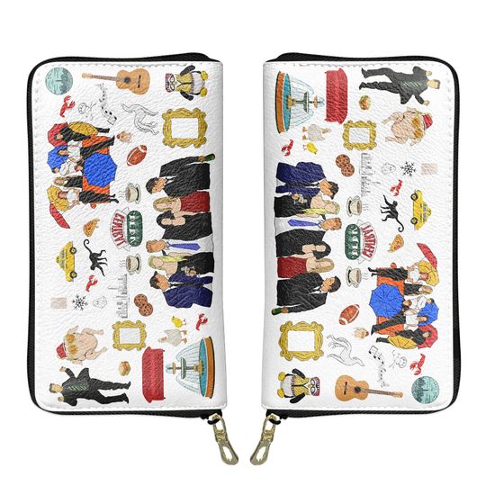 Friends TV Show Wallet Friends TV Zipper Wallet Friends Gift for her