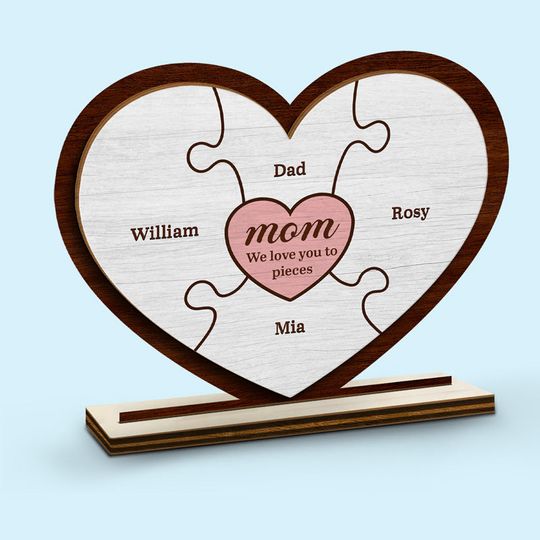 You Are The Piece That Holds Us Together - Family Personalized Wooden Plaque