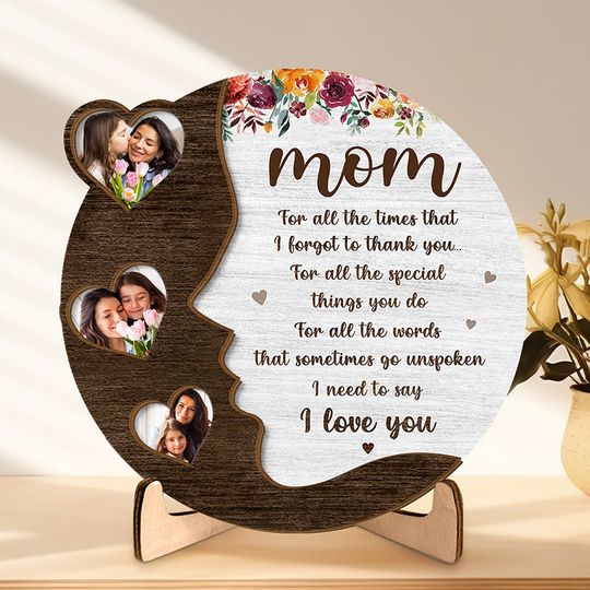 Custom Photo For All The Special Things You Do - Family Personalized Wooden Plaque - Gift For Mom, Grandma