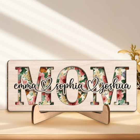 Mum You Are The Piece That Holds Us Together - Family Personalized Wooden Plaque
