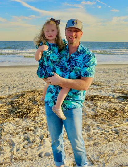 Daddy and Me Matching Outfit – Father and Daughter Tropical Shirt Set, Father’s Day Gift