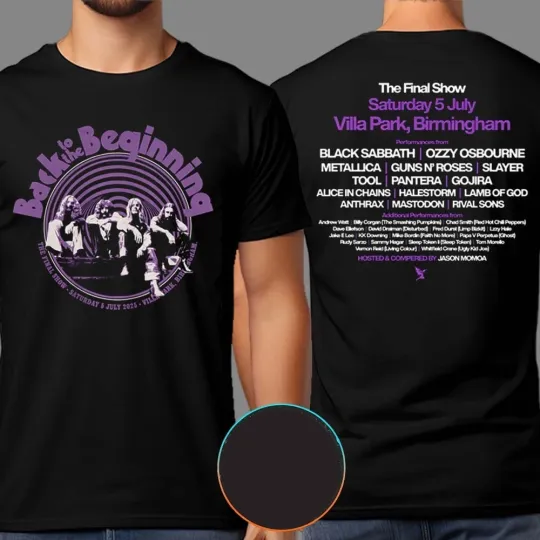 Back To The Beginning 2025 Black Sabbath And Ozzy Osbourne Event Tee The Final