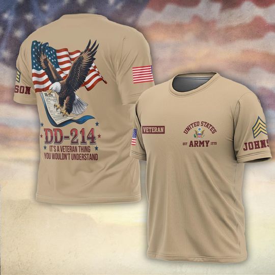 DD-214 It’s A Veteran Thing, You Wouldn’t Understand 3D T-Shirt