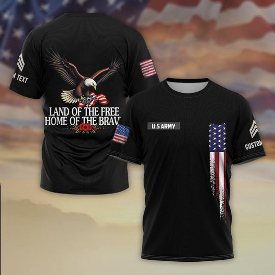 Land of the Free, Home of the Brave 3D T-Shirt