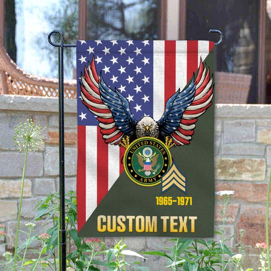 Customized Eagle USA Garden Flag