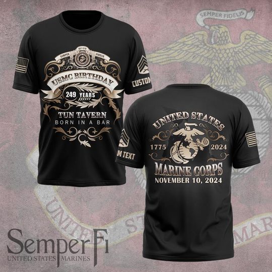 Customized United State MC Birthday, Tun Tavern Born In A Bar