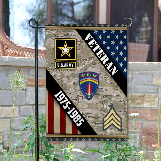 Customized US Army Divisions Garden Flag