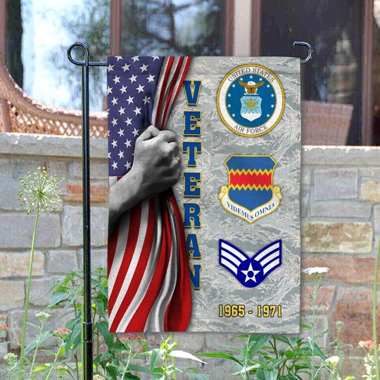 Customized USAF Wings Garden Flag