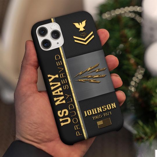 Customized US Navy Rating Proudly Served Phone Case