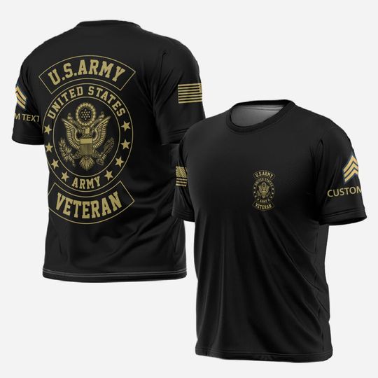 Customized U.S. Military Veteran 3D Shirts