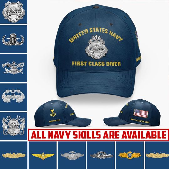 Customized US Navy Skill Classic Cap