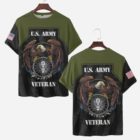 Personalized U.S. Army Veteran 3D T-Shirt