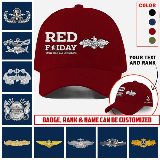 Customized US Navy Skill Embroidered Baseball Cap