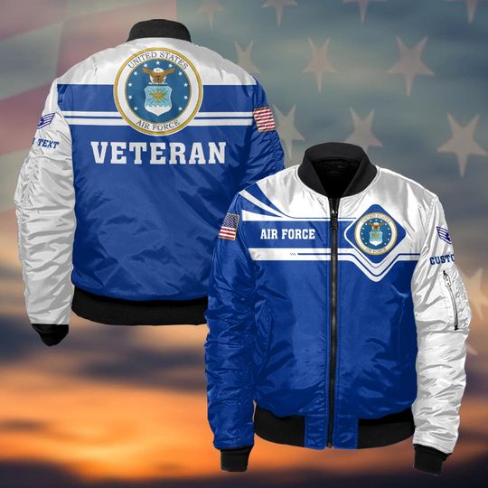 Customized U.S Air Force Veteran Bomber Jacket