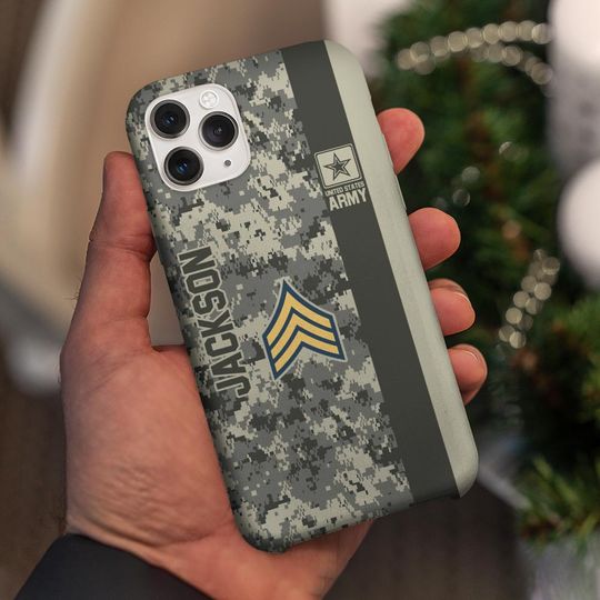 Customized U.S. Veteran Camouflage Phone Case
