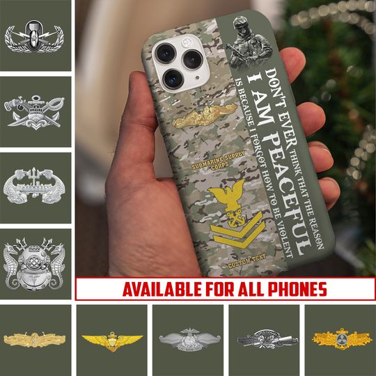 Customized US Navy Skill Badges Phone Case