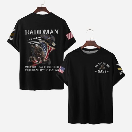 Memorial Day Is For Them Veterans Day Is For Me – Navy Rating 3D Shirt