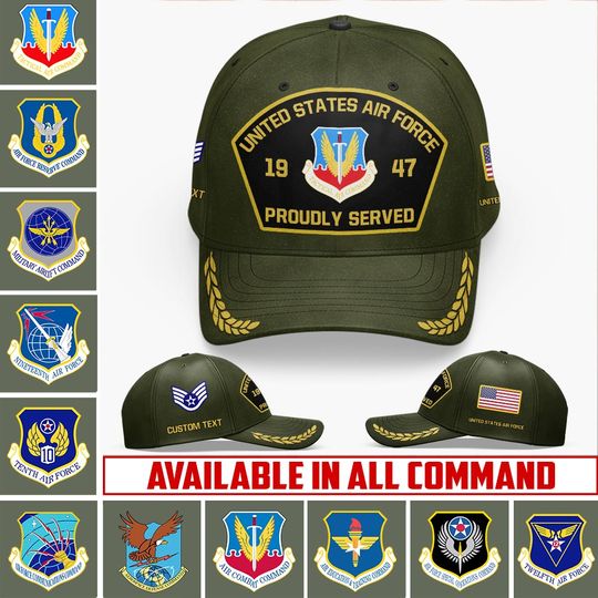 Customized USAF Command Classic Cap
