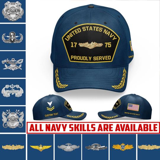 Customized US Navy Skill Classic Cap