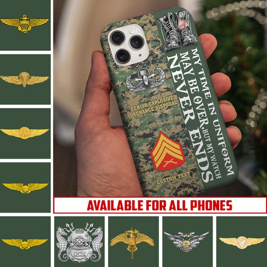 Customized US Marines Skill Badges Phone Case