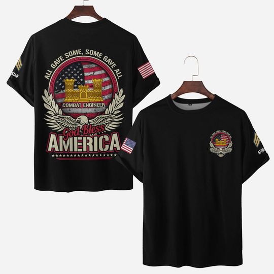All Gave Some, Some Gave All, God Bless America 3D T-Shirt