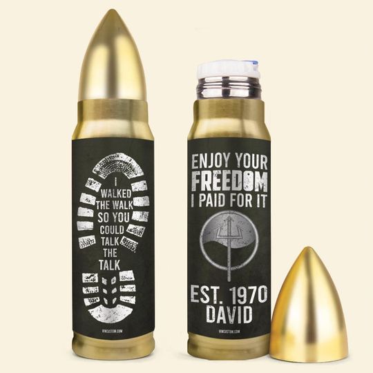 Customized USCG Ratings I Walked The Walk So You Could Talk To Talk Bullet Tumbler