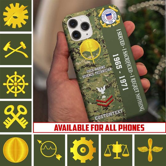 Customized Coast Guard Rating Phone Case
