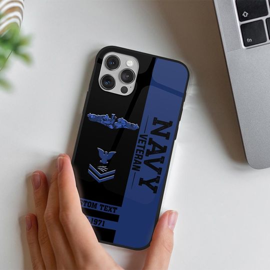 Customized US Navy Badges Veteran Proudly Served Phone Case