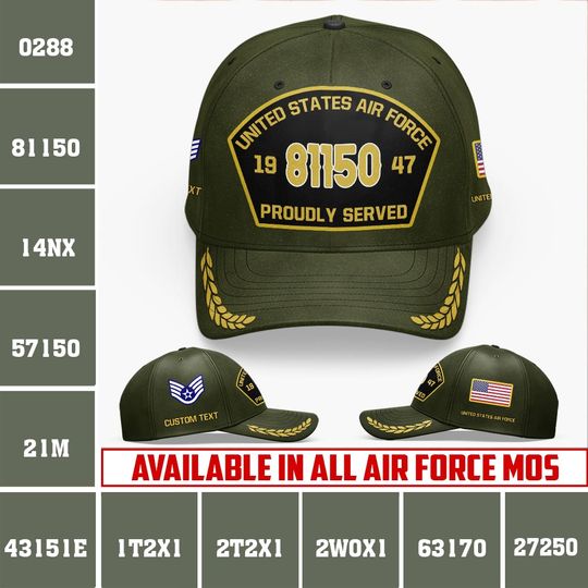 Customized USAF AFSCs Classic Cap