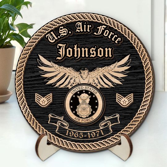 Customized U.S Veteran USAF Badges